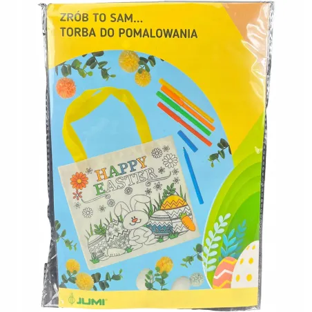 Wielkanocna Torba Do Samodzielnego Pomalowania + Flamastry Jumi 5+ Wielkanocna Torba Do Samodzielnego Pomalowania + Flamastry Jumi 5+