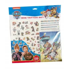 TATUAŻE ZMYWALNE PSI PATROL + KOLOROWANKA SPIN MASTER 3+