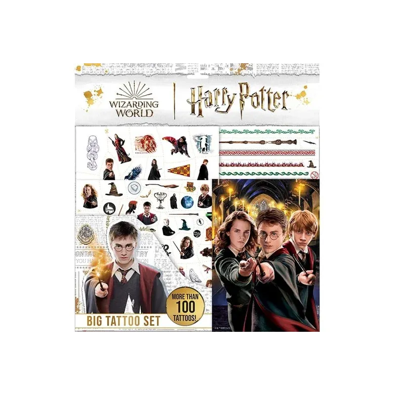 TATUAŻE ZMYWALNE HARRY POTTER + KOLOROWANKA SPIN MASTER 3+