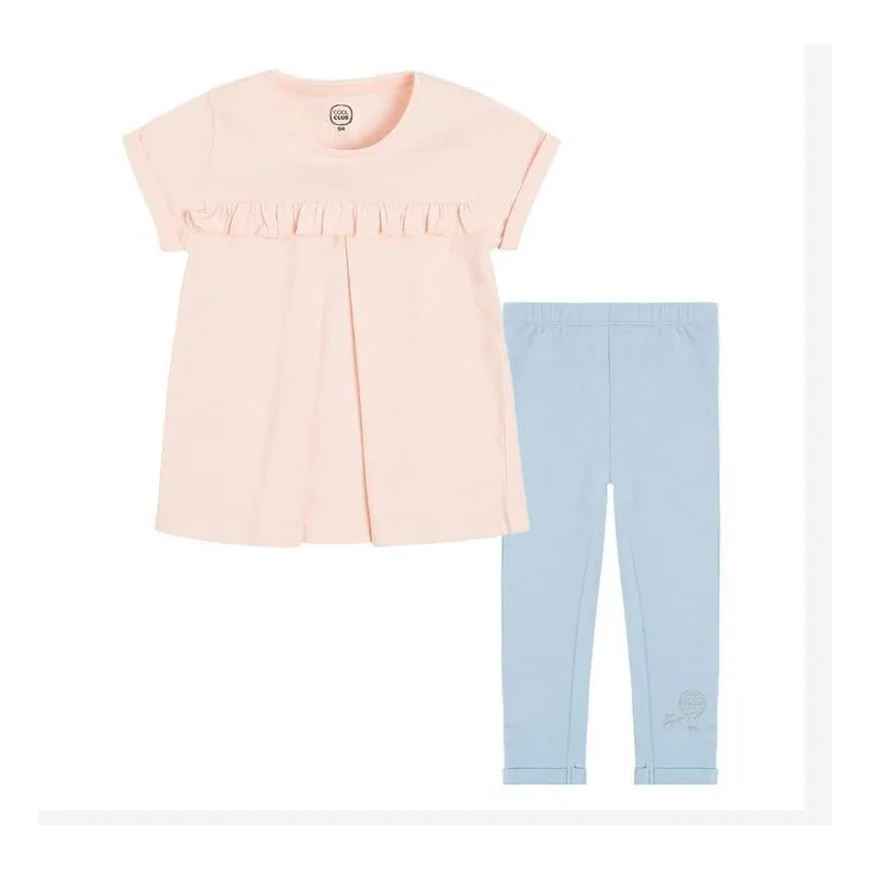 T-SHIRT DZIEWCZĘCY + LEGGINSY 98 CM COOL CLUB