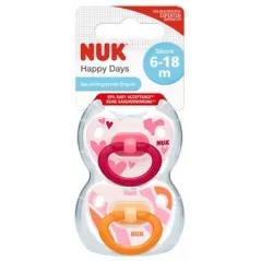 SMOCZEK SILIKONOWY USPOKAJAJĄCY 2 SZTUKI NUK 18-36M