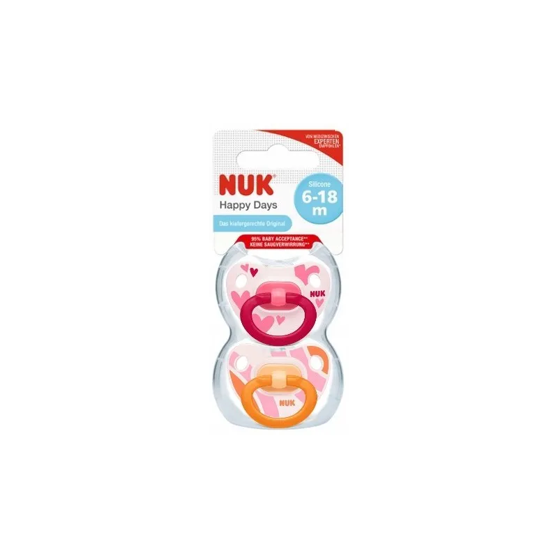 SMOCZEK SILIKONOWY USPOKAJAJĄCY 2 SZTUKI NUK 18-36M