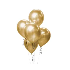 BALONY BEAUTY CHARM ZŁOTE 5 SZT.