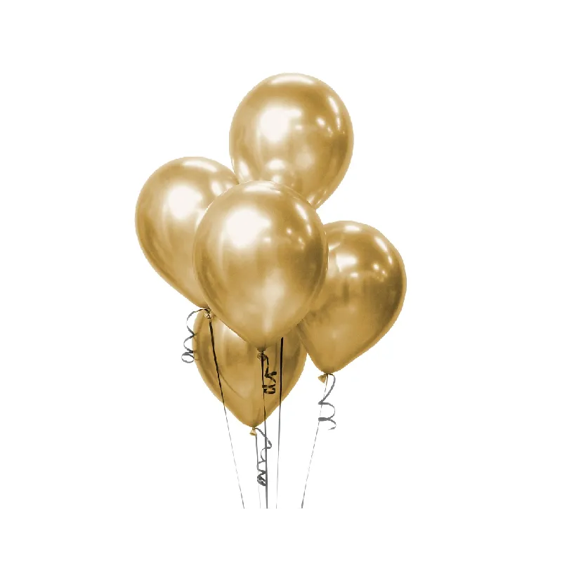 BALONY BEAUTY CHARM ZŁOTE 5 SZT.