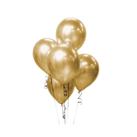 BALONY BEAUTY CHARM ZŁOTE 5 SZT.