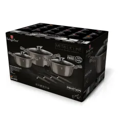 Zestaw Garnków Berlinger Haus 10 Elementów Carbon Metallic