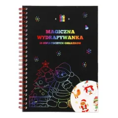 MAGICZNA WYDRAPYWANKA Z OBRAZKAMI ŚWIĄTECZNYMI