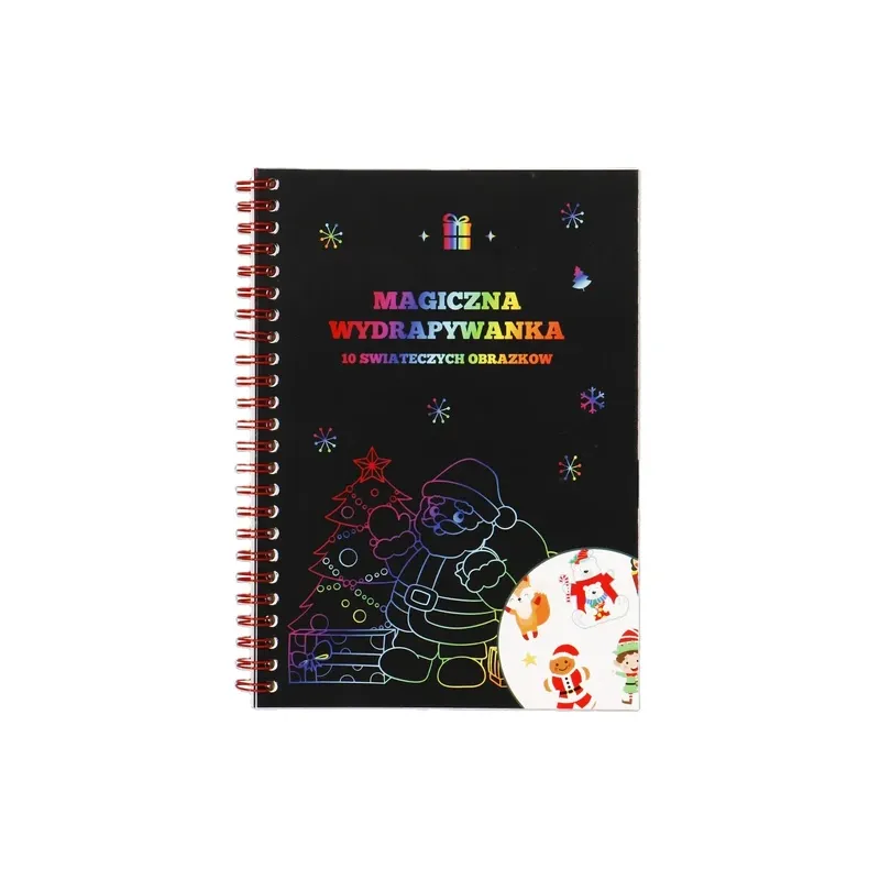 MAGICZNA WYDRAPYWANKA Z OBRAZKAMI ŚWIĄTECZNYMI