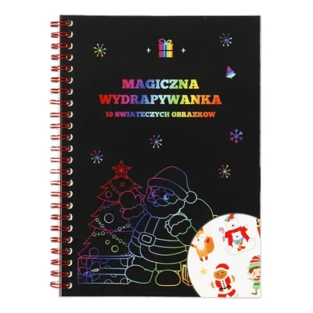 MAGICZNA WYDRAPYWANKA Z OBRAZKAMI ŚWIĄTECZNYMI