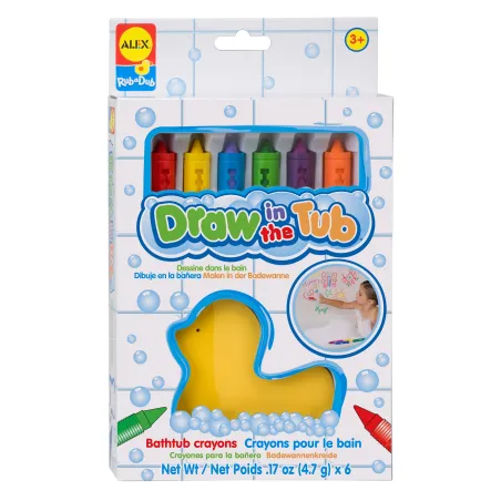 Kredki Do Kąpieli 6 Kolorów + Gąbka 2+ Kredki Do Kąpieli 6 Kolorów + Gąbka 2+