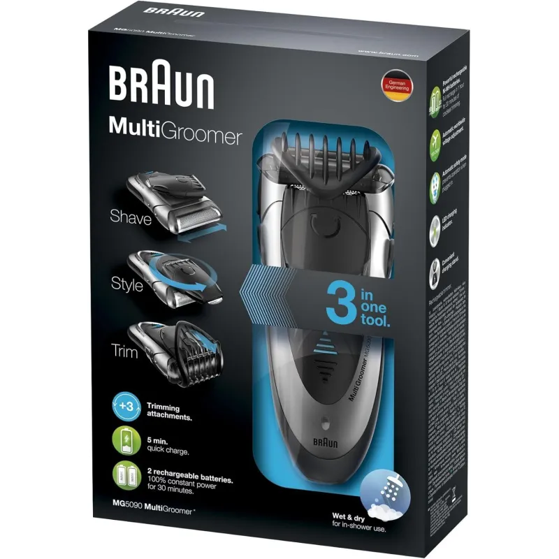 MASZYNKA DO GOLENIA I STRZYŻENIA 3W1 TRYMER BRAUN MG5090