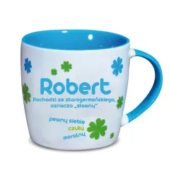 KUBEK CERAMICZNY IMIENNY ROBERT 330 ML
