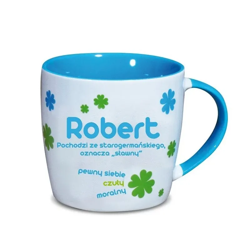 KUBEK CERAMICZNY IMIENNY ROBERT 330 ML