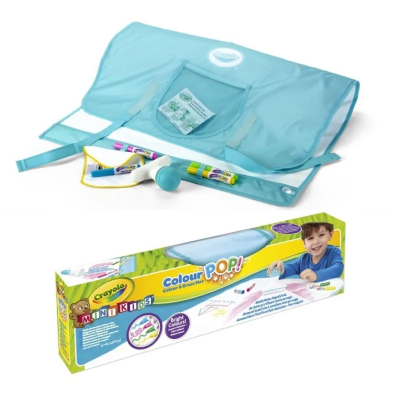 MATA ŚCIERALNA DO RYSOWANIA + FLAMASTRY CRAYOLA 3+ - Crayola