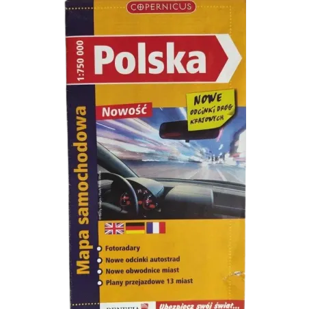 POLSKA. MAPA SAMOCHODOWA 1:750 000