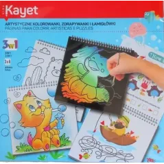 ARTYSTYCZNE KOLOROWANKI ZDRAPYWANKI I ŁAMIGŁÓWKI