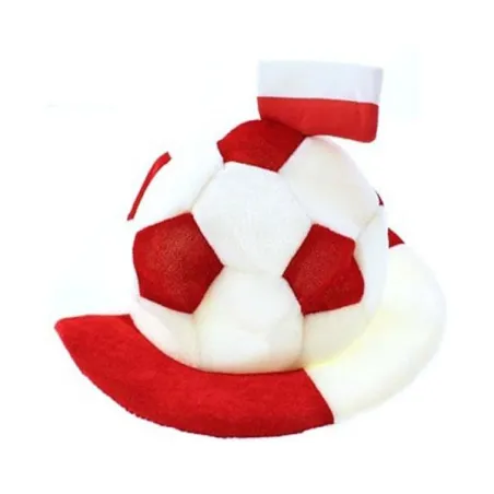 Czapka Kibica W Kształcie Piłki Polska Czapka Kibica W Kształcie Piłki Polska
