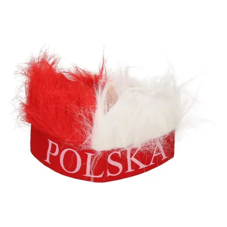 Opaska Z Włosami Biało-Czerwoni Polska Opaska Z Włosami Biało-Czerwoni Polska