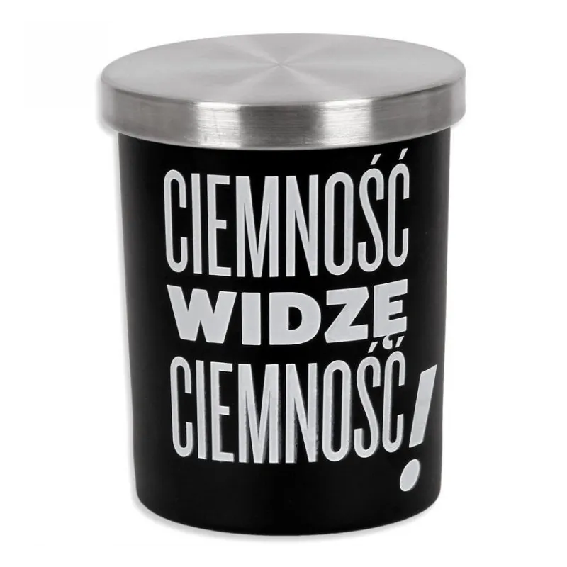 ŚWIECA W SZKLE CIEMNOŚĆ WIDZĘ CIEMNOŚĆ!