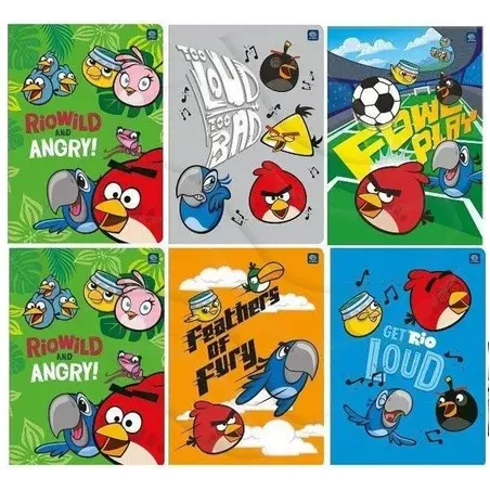 NOTES W KRATKĘ A6 ANGRY BIRDS 16 KARTEK