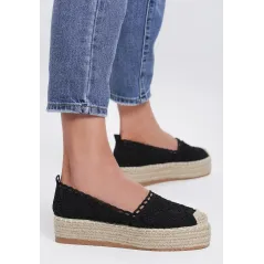 CZARNE ESPADRYLE DAMSKIE ROZMIAR 39