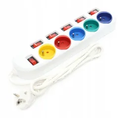 LISTWA PRZECIWPRZEPIĘCIOWA RAINBOW 5 PRO ELK101 5 GNIAZD 1.5 M ESPERANZA