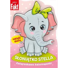 SŁONIĄTKO STELLA. ZWIERZAKOWE KOLOROWANKI Z NAKLEJKAMI