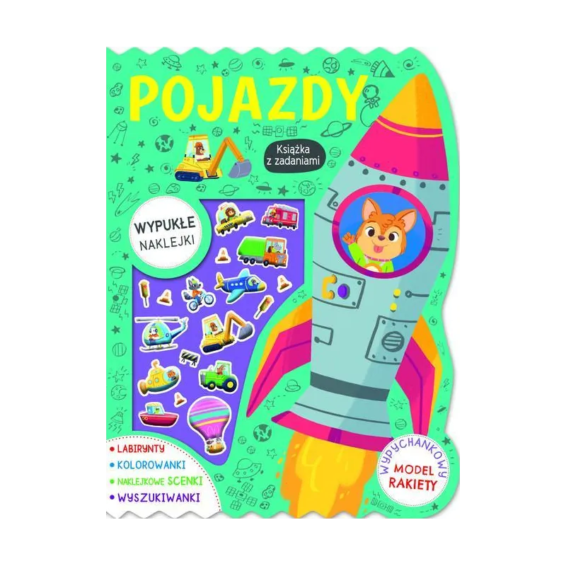 POJAZDY. KSIĄŻKA Z ZADANIAMI