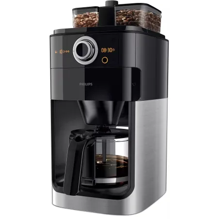 Ekspres Przelewowy Z Młynkiem Na 12 Filiżanek Zegar Regulacja Mocy Kawy Philips Hd7769/00 Grind & Brew Ekspres Przelewowy Z Młynkiem Na 12 Filiżanek Zegar Regulacja Mocy Kawy Philips Hd7769/00 Grind & Brew