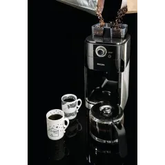 EKSPRES PRZELEWOWY Z MŁYNKIEM NA 12 FILIŻANEK ZEGAR REGULACJA MOCY KAWY PHILIPS HD7769/00 GRIND & BREW