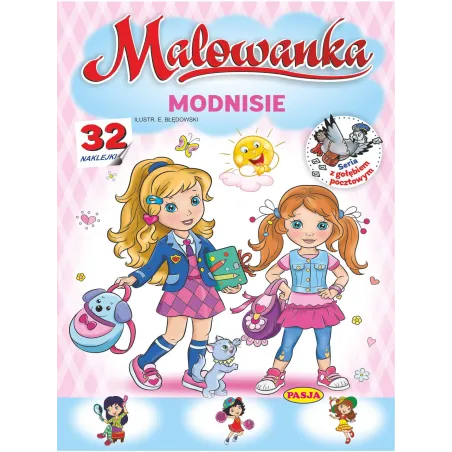 Modnisie. Malowanka Z Naklejkami Modnisie. Malowanka Z Naklejkami
