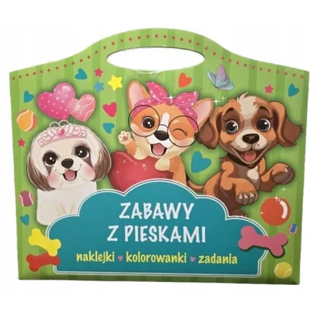 ZABAWY Z PIESKAMI. NAKLEJKI, KOLOROWANKI, ZADANIA