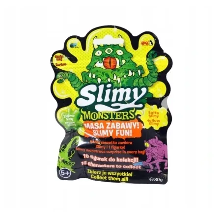 SLIMY MONSTERS SASZETKA Z FIUGURKĄ 5+