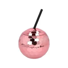 KUBEK KULA DISCO ZE SŁOMKĄ 600 ML