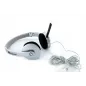 Słuchawki Stereo Z Mikorfonem Srebrne 4World Słuchawki Stereo Z Mikorfonem Srebrne 4World