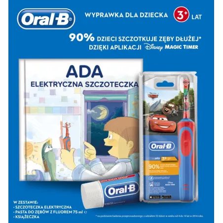 ORAL-B SZCZOTECZKA ELEKTRYCZNA KIDS AUTA CARS + PASTA + KSIĄŻECZKA - Procter & Gamble