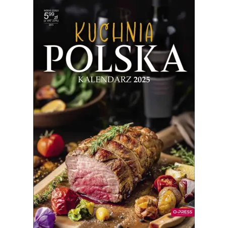 KALENDARZ ŚCIENNY A4 KUCHNIA POLSKA 2025