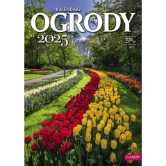 KALENDARZ ŚCIENNY A4 OGRODY 2025