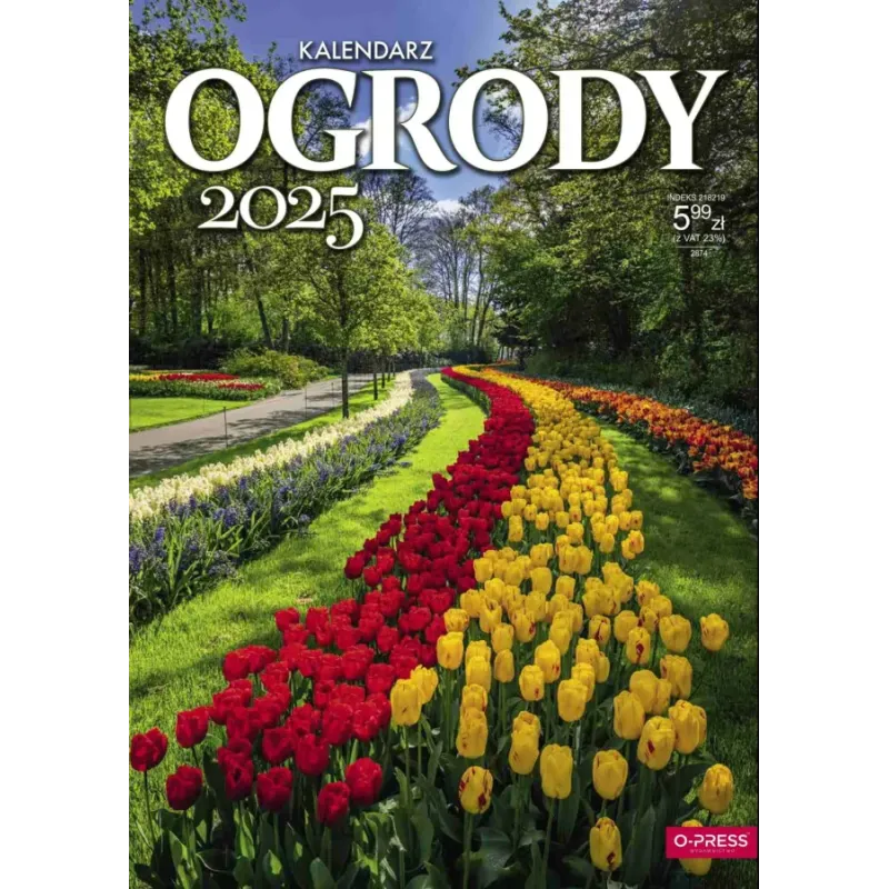 KALENDARZ ŚCIENNY A4 OGRODY 2025