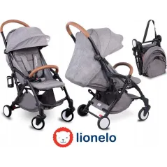 SPACERÓWKA WÓZEK SPACEROWY LIONELO JULIE BLACK GREY
