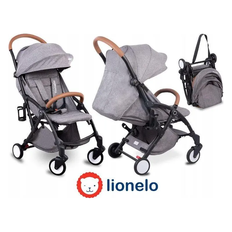 SPACERÓWKA WÓZEK SPACEROWY LIONELO JULIE BLACK GREY