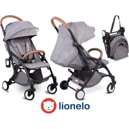 SPACERÓWKA WÓZEK SPACEROWY LIONELO JULIE BLACK GREY