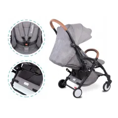 SPACERÓWKA WÓZEK SPACEROWY LIONELO JULIE BLACK GREY
