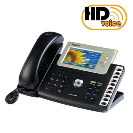 BIUROWY TELEFON VOIP IP 6 LINII KOLOROWY WYŚWIETLACZ LCD YEALINK SIP-T38G UŻYWANY