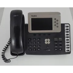 BIUROWY TELEFON VOIP IP 6 LINII KOLOROWY WYŚWIETLACZ LCD YEALINK SIP-T38G UŻYWANY