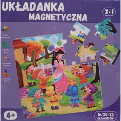UKŁADANKA MAGNETYCZNA KSIĘŻNICZKI 3W1 4+