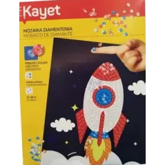 MOZAIKA DIAMENTOWA RAKIETA 21 X 28 CM KAYET