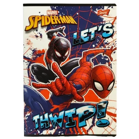 ZESZYT W KRATKĘ A5 Z MARGINESEM 32 KARTKI SPIDER-MAN