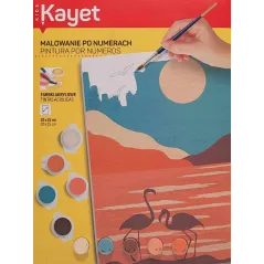 MALOWANIE PO NUMERACH FLAMINGI 20 X 25 CM KAYET