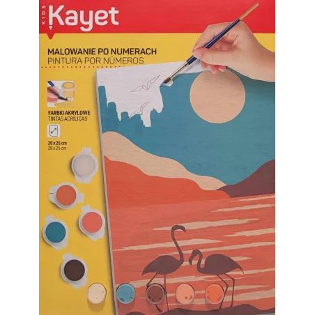 Malowanie Po Numerach Flamingi 20 X 25 Cm Kayet Malowanie Po Numerach Flamingi 20 X 25 Cm Kayet